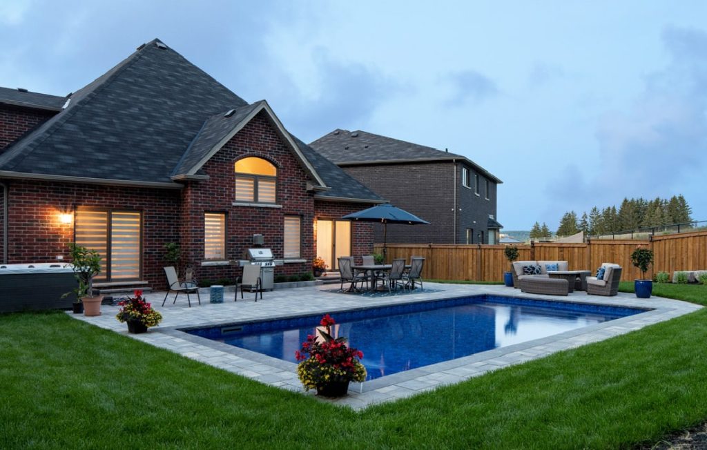 Beautiful Beamsville Pool Construction by Boulder Design Pool & Landscaping