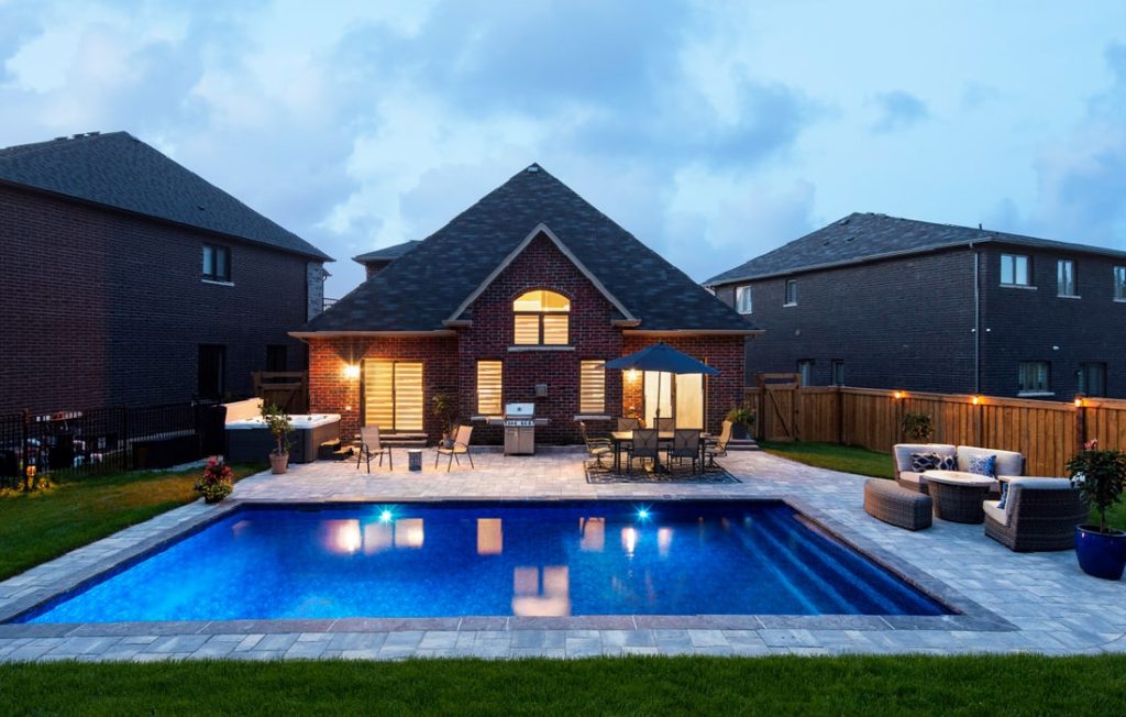 Beautiful Beamsville Pool Construction by Boulder Design Pool & Landscaping