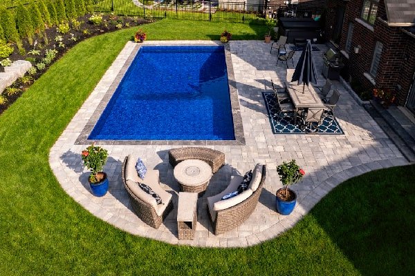 Beautiful Beamsville Pool Construction by Boulder Design Pool & Landscaping