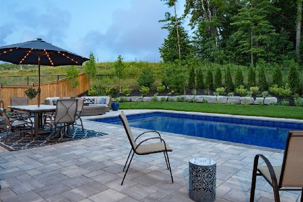 Beautiful Beamsville Pool Construction by Boulder Design Pool & Landscaping