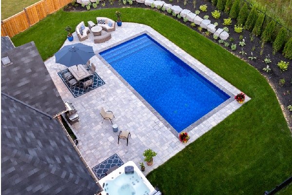 Beautiful Beamsville Pool Construction by Boulder Design Pool & Landscaping