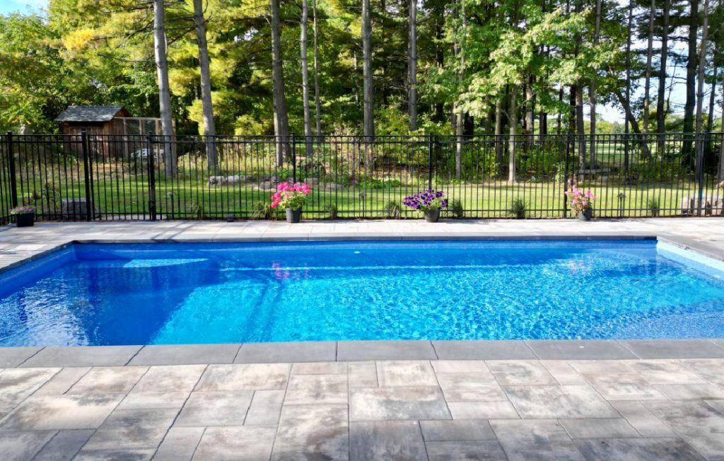 Hamilton Fiberglass Pool Installed by Boulder Design Landscape Construction