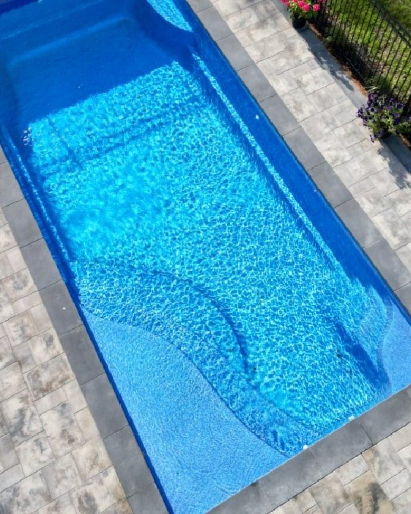 Hamilton Fiberglass Pool Installed by Boulder Design Landscape Construction
