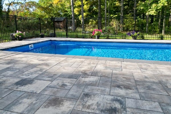 Hamilton Fiberglass Pool Installed by Boulder Design Landscape Construction
