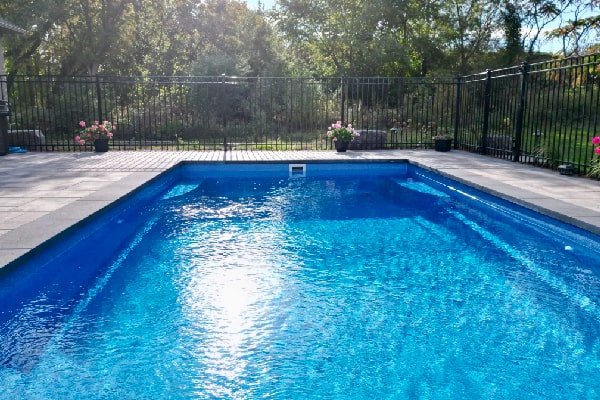 Hamilton Fiberglass Pool Installed by Boulder Design Landscape Construction