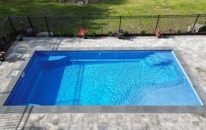 Hamilton Fiberglass Pool Installed by Boulder Design Landscape Construction