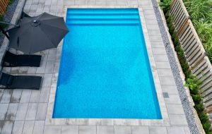 Hamilton Fiberglass Pool Installed by Boulder Design Landscape Construction