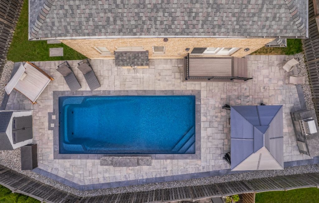 Pool Design and Construction Overhead Photo