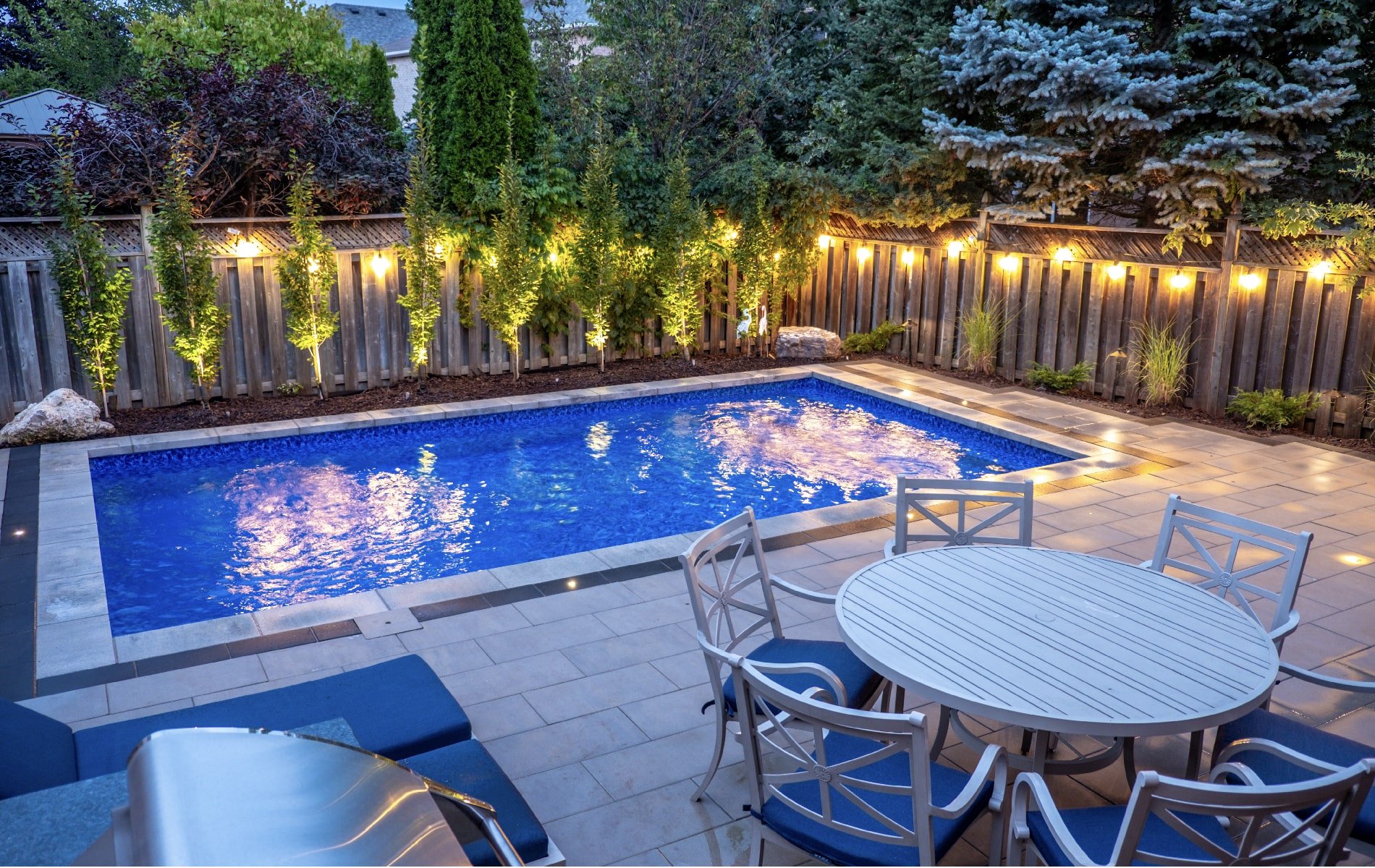 Oakville backyard transformation and pool installation by Boulder Design