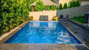Stoney Creek Pool Install Construction and Landscaping by Boulder Design