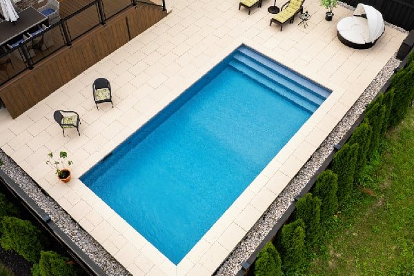 Travertine Pool Install Project by Boulder Design Pool & Landscape Construction