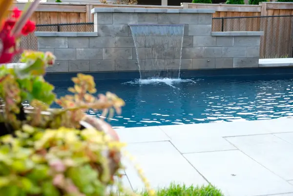 Boulder Design Pools & Landscapes, Beamsville, Ontario Front and Backyard Pool Install and Landscaping