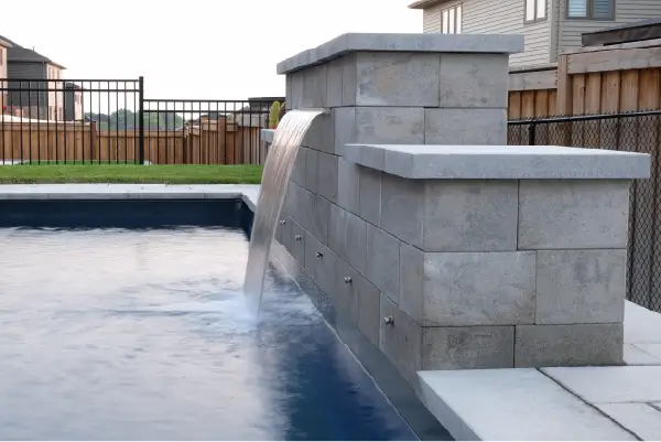 Boulder Design Pools & Landscapes, Beamsville, Ontario Front and Backyard Pool Install and Landscaping