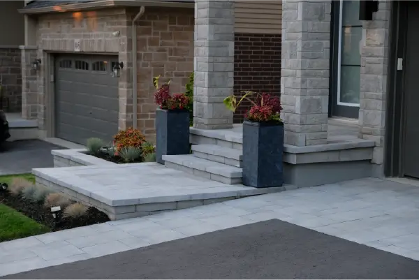 Boulder Design Pools & Landscapes, Beamsville, Ontario Front and Backyard Pool Install and Landscaping