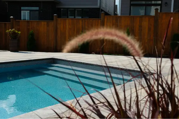 Caledonia backyard pool build and design by Boulder Design Pools and Landscapes.
